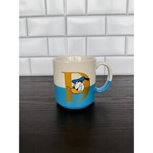Disney Park Donald Duck "Even Tempered" 15 oz Coffee Mug - Golden Initial NIB